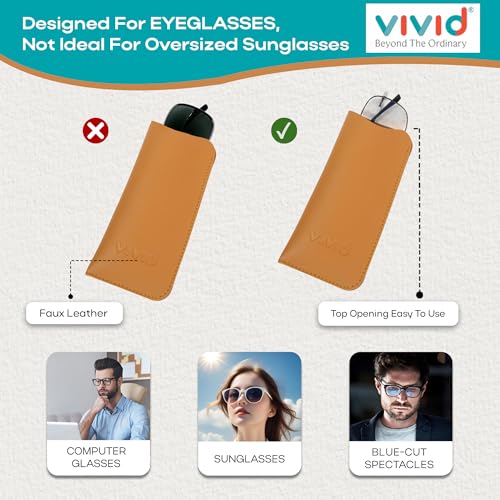 Image of Unisex Specs Top Open Eyewear Dabbi Artificial Leather Soft Case Cover