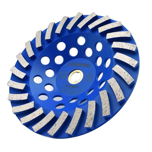 Meule diamant pour granit marbre et béton 7 po disque de ponçage 24 segments