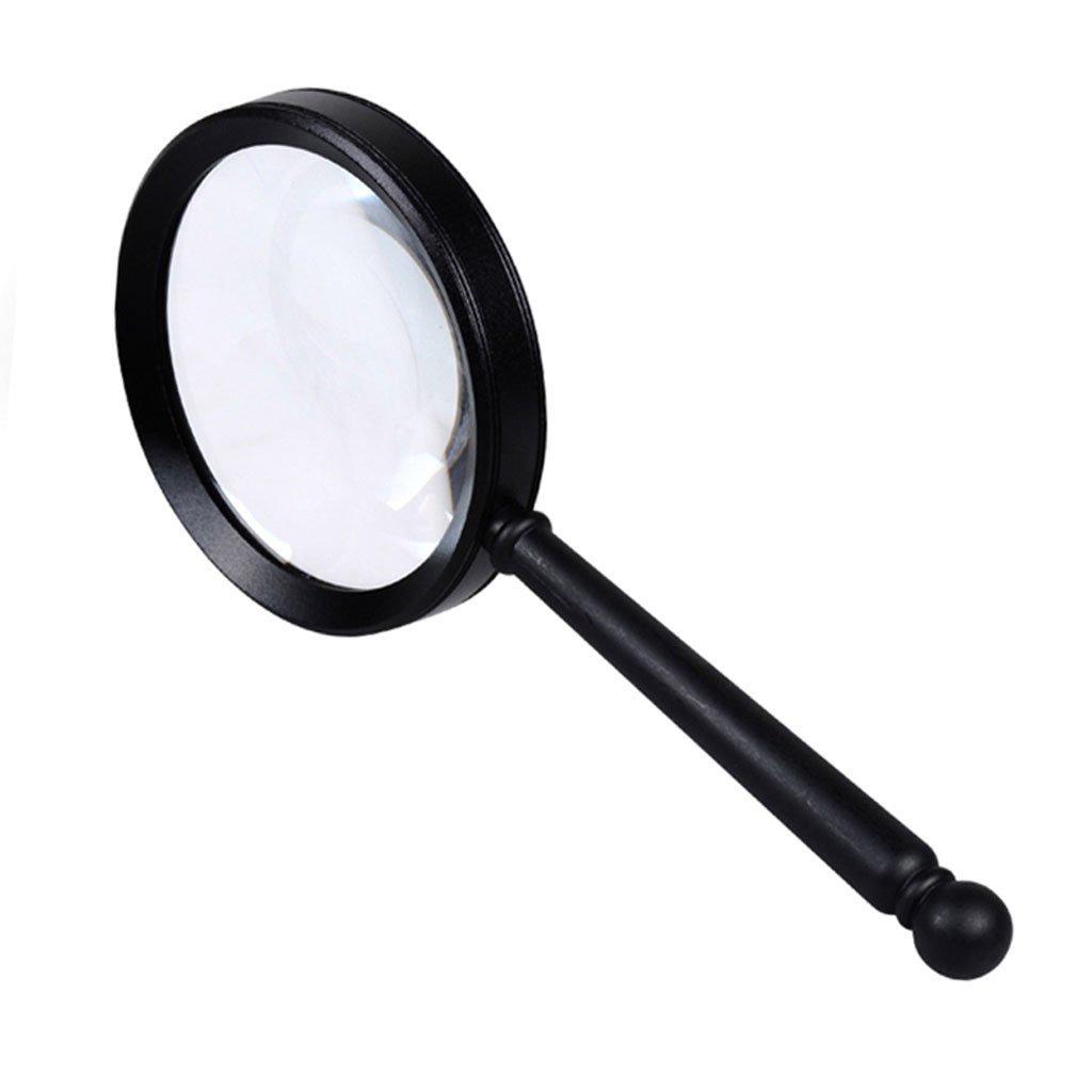 asdchZen Magnifying Glasses,Educational Hobby S,10 Times Magnifying Glass Retro Style Alloy Border Handheld Childold Reading Clock Magnifying Glass Optical Glass Hd Keep It In Mind