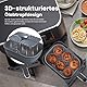 2PCS Airfryer Zubehör für Ninja Foodi Max Dual Zone AF400EU AF300EU AF400EUCP, Faltbar Silikonform Für Heißluftfritteuse Zubehör, Silikoneinsatz Air Fryer Accessories für Dual Zone Heißluftfritteuse