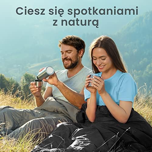 Active Era Śpiwór Ultralekki Puchowy Mumia Turystyczny, 150 GSM Syntetyczny, pod Namiot na Biwak Kempingowy Trekkingowy, Duży Kompaktowy 210 x 80cm