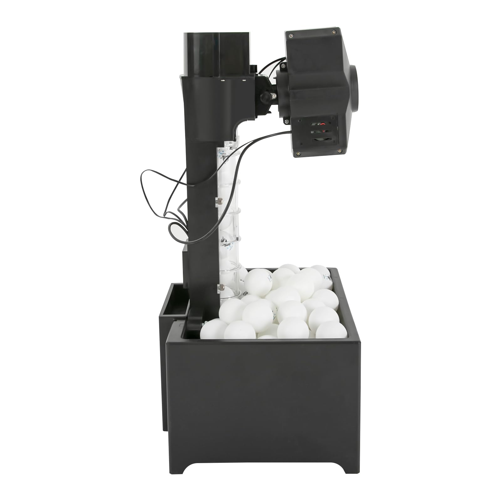 Machine à balles de tennis de table automatique, robot de tennis de table avec télécommande, robot ping pong, accompagné de 100 boules et filets, 10 modes programmables