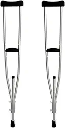 Muleta Axilar Alumínio Com Regulagem Tamanho M Indaiá - Par