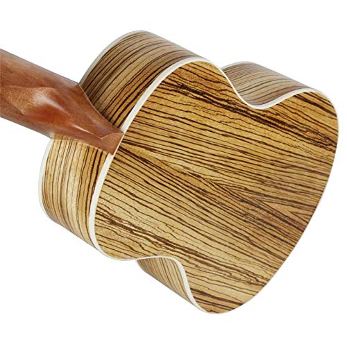 KEPOHK 21 pouces voyage ukulélé zèbre bois ténor corps mince Hawaii guitare Instrument de musique pour démarreur enfants… - Les Beatles, Paul McCartney, John Lennon, RIngo Starr, George Harrison KEPOHK 21 pouces voyage ukulélé zèbre bois ténor corps mince Hawaii guitare Instrument de musique pour démarreur enfants… – Image 7
