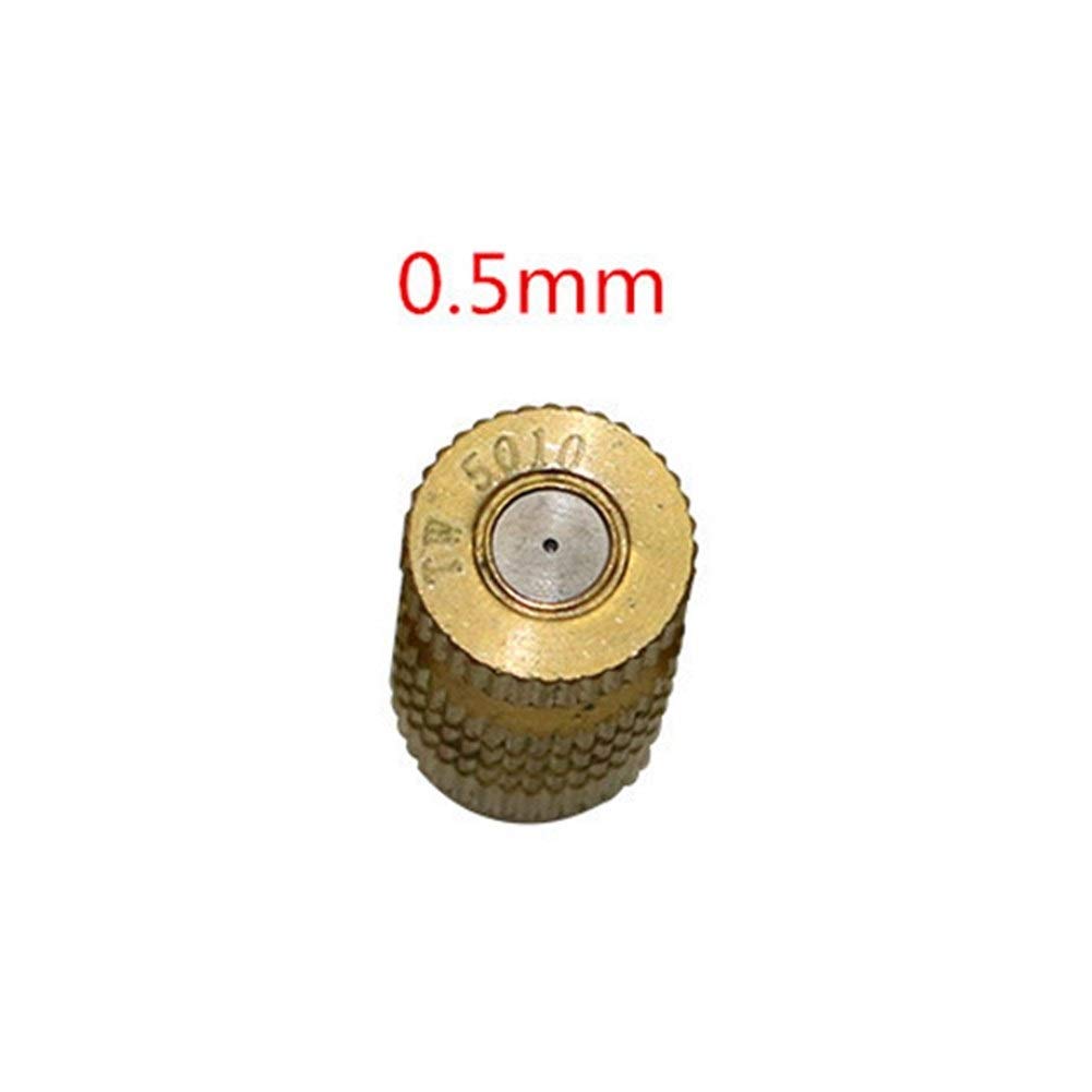 Buse de brumisation réglable en Laiton, 150 Buses de brumisation Haute Pression pour Jardin, Filetage mâle 3/16 po, débit Goutte à Goutte 0,1-0,5 mm