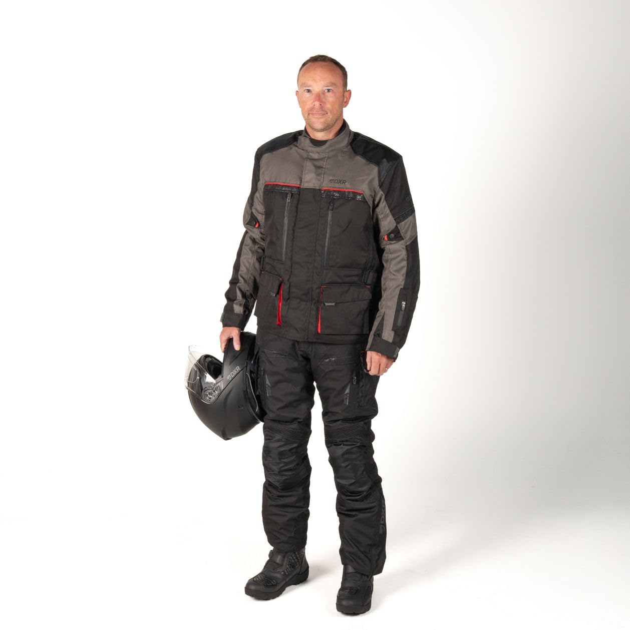 Chaqueta para moto ROADTRIP para hombre, homologada EN17092 A, para todas las estaciones, M | impermeable, material reforzado, forro de invierno extraíble