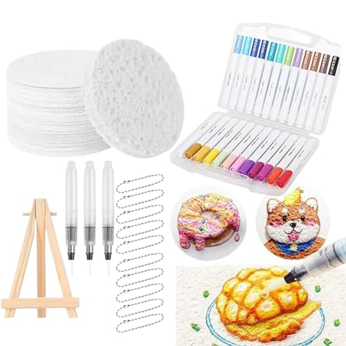 YRTUOP Stoffmalfarben Set mit 3D Malstiften