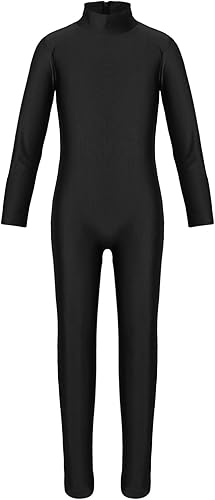 Miniatura 3 de FEESHOW Body de longitud completa para niños y niñas, de elastano, zentai, leotardo de gimnasia