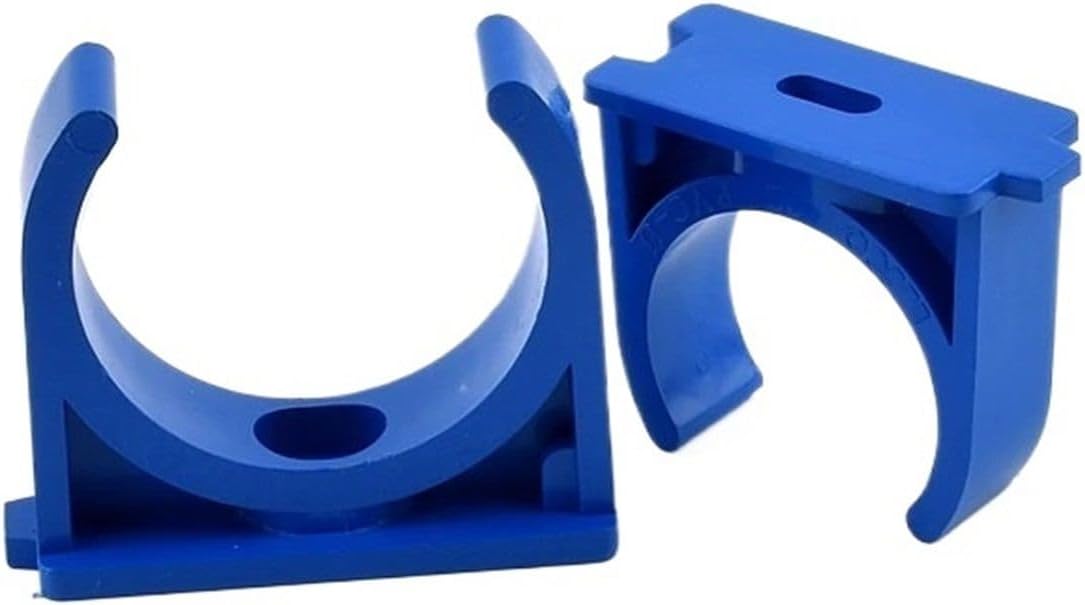 PVC Pipe Holder, 2~10 PCS 20/25/32/40/50mm PVC Pipe Clamps Fixed Tube Fish Tank Fitting Agricultural Irrigation Garden Pipe Support(20mm,10 pcs)