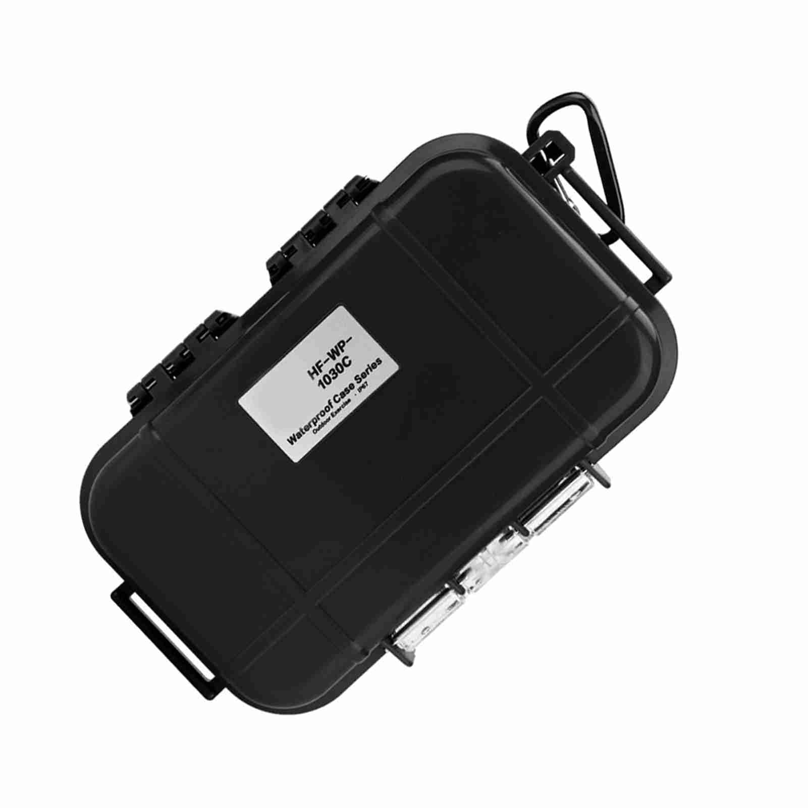 Cocoarm ABS EDC Box Impermeabile Scatola di Stoccaggio con Cuscinetto in Gomma Staccabile