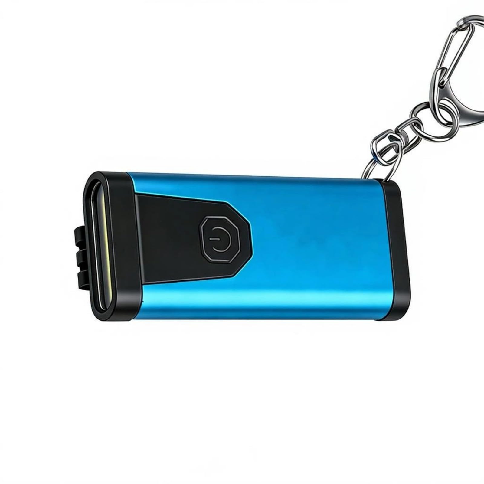 Elnwnnkc USB LED Multifunctional Strong Light Handheld Keychain Flashlight Camping Torch for Outdoor Sports Aluminum Keychain