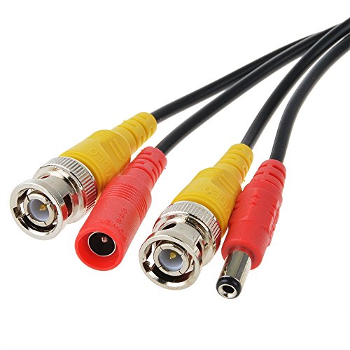 Ablegrid® 4 Pack 100Ft Bnc Video Power Cable Security Camera Cable Wire Cord For Cctv Dvr Surveillance System (Included 2X Bnc To Rca Connectors With Each Cable) #TOP2