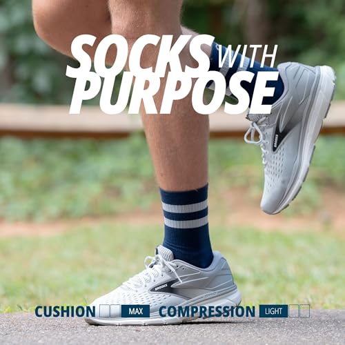 OS1st Wicked Comfort Crew Socks with light compression for maximum cushion, blister protection and breathable fabric2