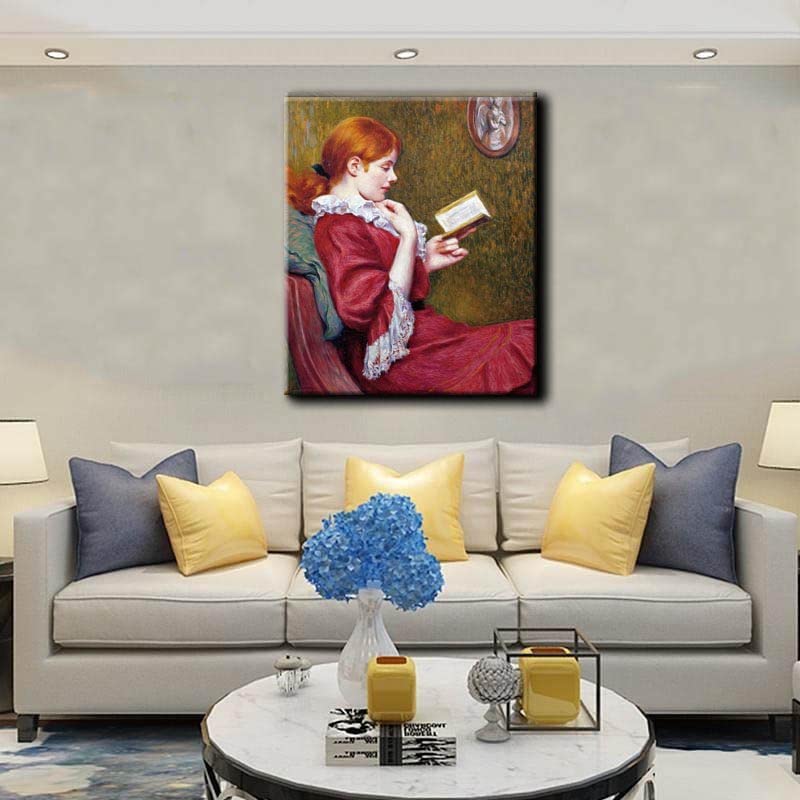 Amazon.co.jp: Federico Zandomeneghi-The good book 1897 キャンバス