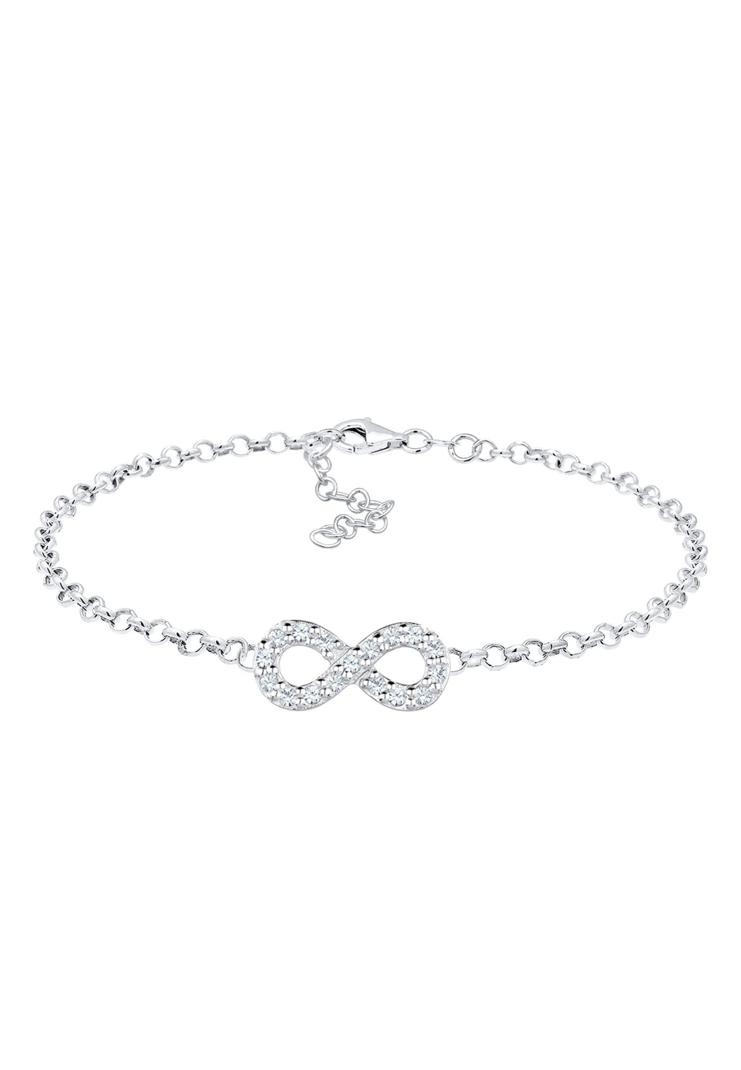 Elli Bracelet Women infinity Symbol infinity Basic with Crystals in 925 Sterling Silver
