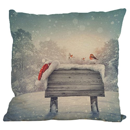 LUNIWEI Pillow Case Christmas Home Decor Bed Sofa Cushion Cover(No Pillow Insert)
