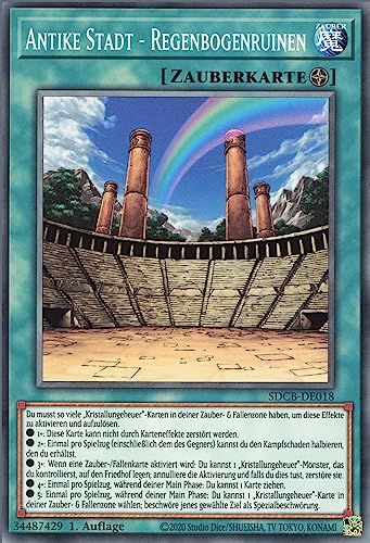 Antike Stadt - Regenbogenruinen SDCB-DE018 Common Deutsch Boosterfrisch 1. Auflage - Structure Deck: Legend of The Crystal Beasts - mit ReCollectibles-Versandschutz - für Yu-Gi-Oh!