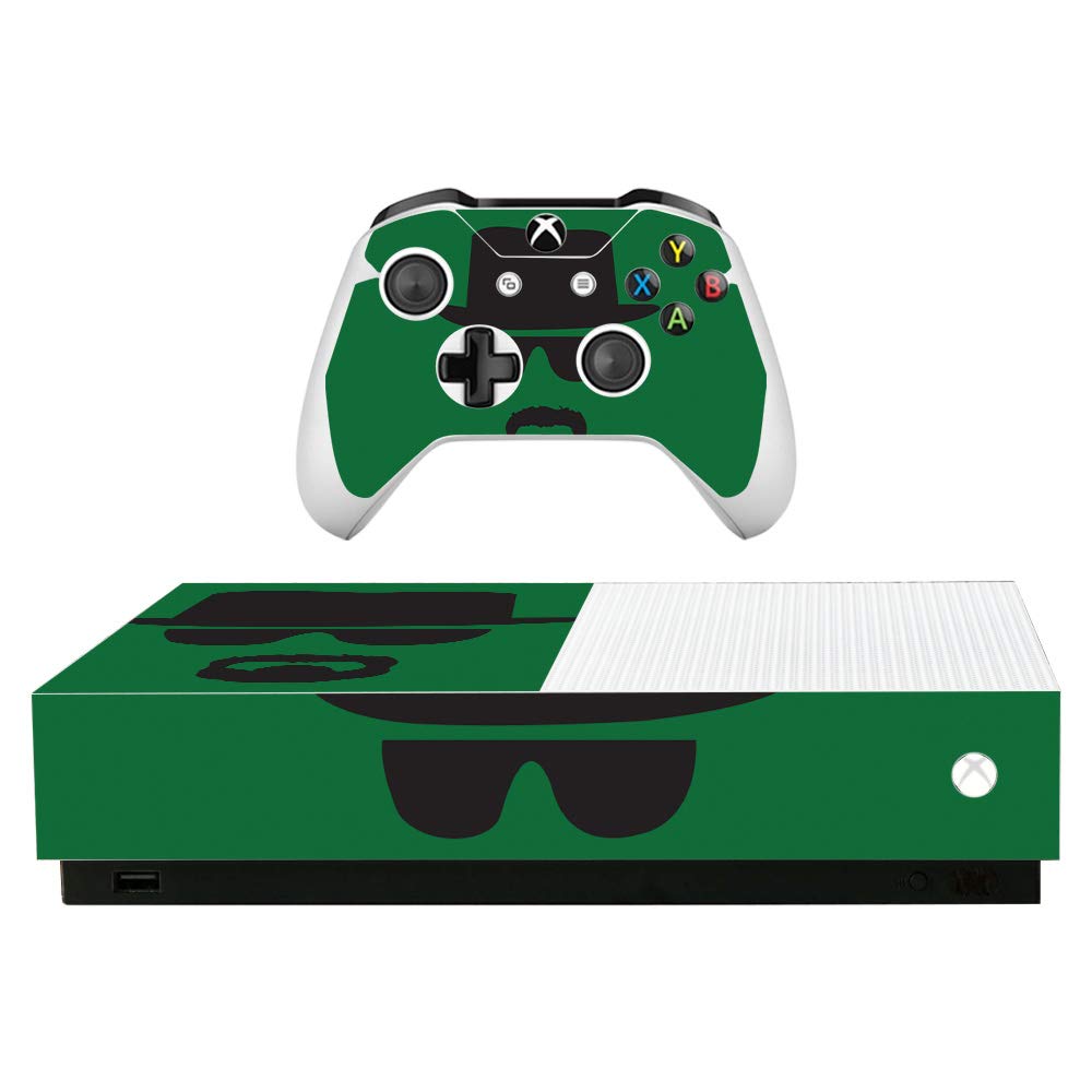 MightySkins Skin for Microsoft Xbox One S All-Digital Edition - Breaking Badass | Protective, Durable, and Unique Vinyl Decal wrap Cover | Easy to Apply, Remove, and Change Styles | Made in The USA