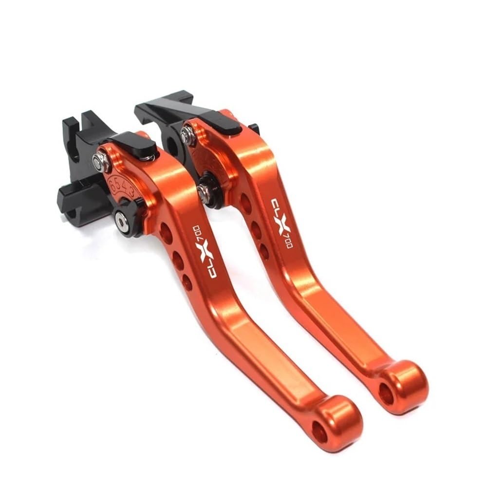 Prsdfg Orange Brake Clutch Levers Handle Fit For 700 Clx 700Clx 700Cl-X Clx700 Cl-X700 Motorcycle Accessories Short Brake Clutch Levers Handle