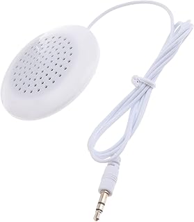 ミニスピーカー 枕型ポータブルサウンドコイル内蔵 3.5mmジャック対応 ベッドサイド利用 睡眠時オーディオリスニング向け 小型耐久プラスチック製