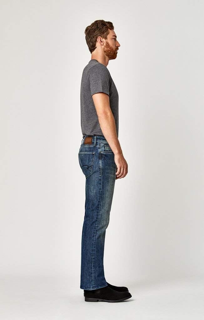 Mavi Men's Josh Bootcut Jeans, Midrise Jeans for Men, Deep Shaded Stanford, Men's Blue Jeans,