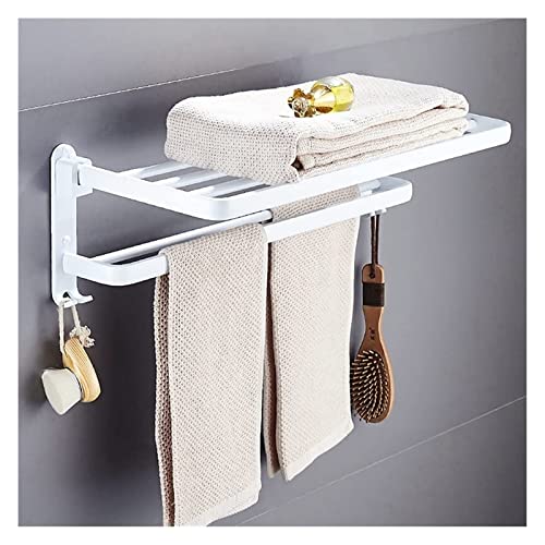 Porte-serviettes de salle de bain pliable pour optimiser les petits espaces
