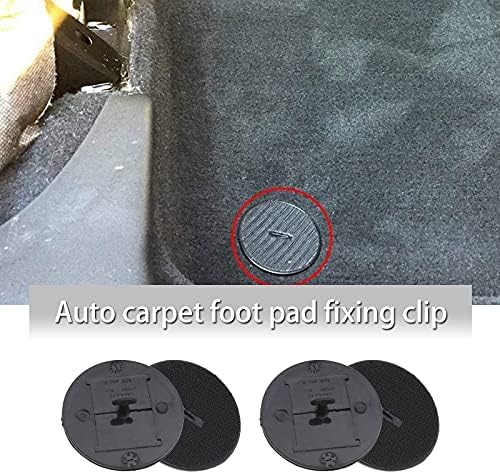 4x Floor Mat Carpet Hook Loop Holder Mounting Pad Car Mat Clips/Fixings/Fasteners Floor Twist Lock T Shape 07149166609 Compatible wth BMW