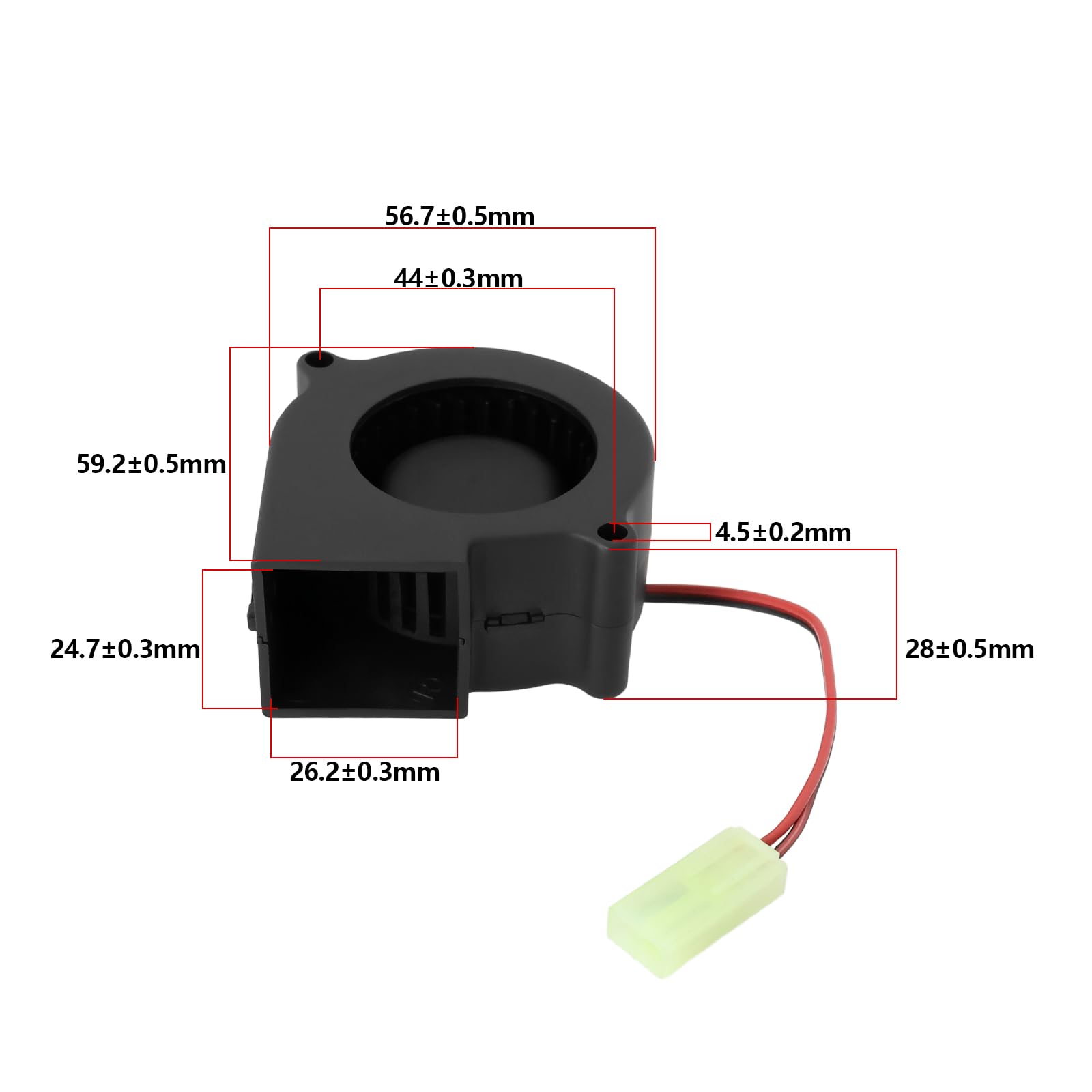 The Lord of the Tools 1pc 6028 Electric Fire Fan Motor Unit Brushless Fan Motor DC24V 0.07A Model SF6028SL(R) 60x28mm Compatible with Dimplex Wall Fire - Image 4
