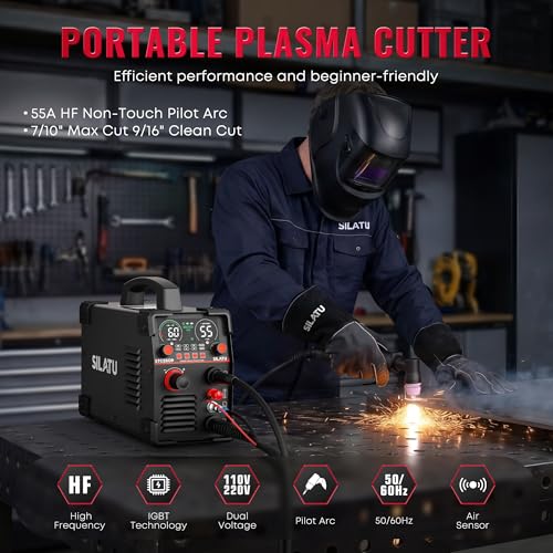 Cortador de plasma de 55 amperios SILATU STC550P con sensor de aire de doble voltaje 3