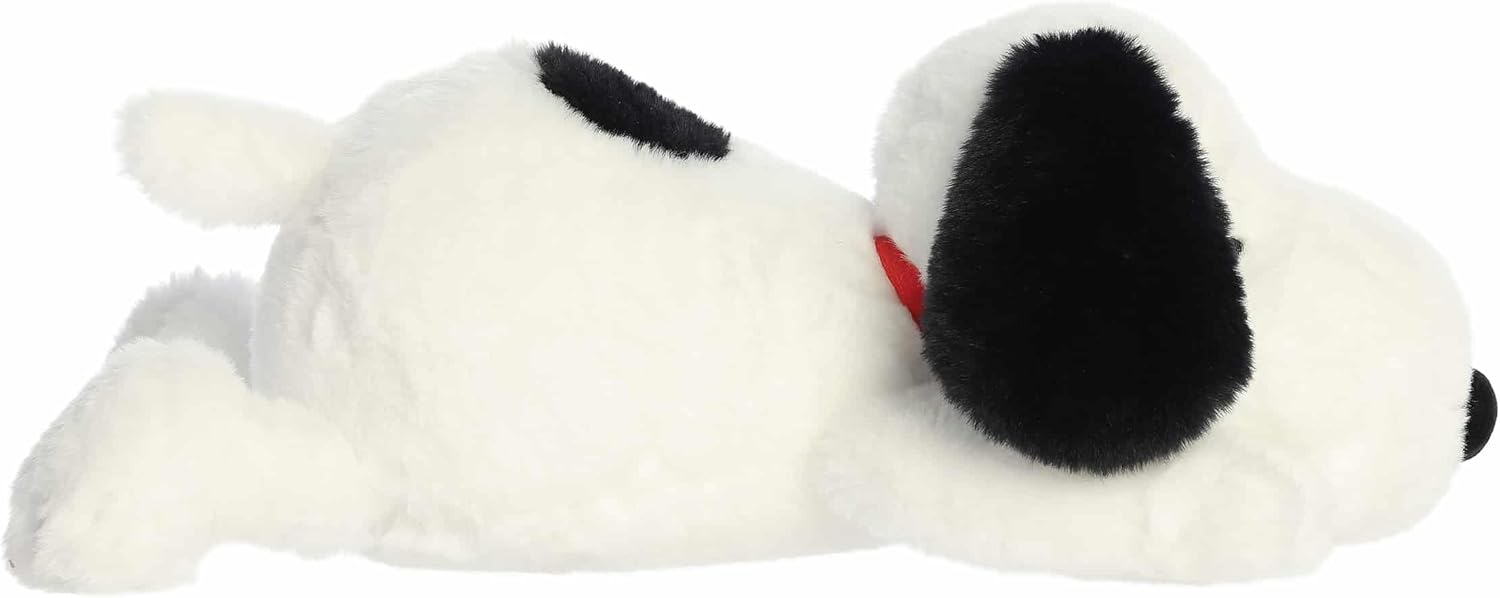 Aurora® Adorable Peanuts® Huggable Snoopy Stuffed Animal - Officially Licensed Toys for All Snoopy Fans - Nostalgic Gift for Adults and Birthday Celebrations - White 17.5 Inches