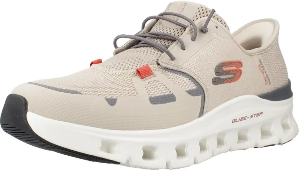 SKECHERS GLIDE STEP PRO TAUPE ORANGE