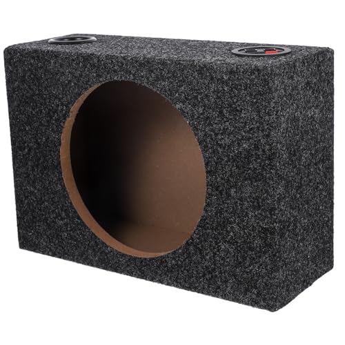 FUNOMOCYA Sealed Carpeted Subwoofer Enclosure for Car Accessory for Enhanced Bass Response and Quality