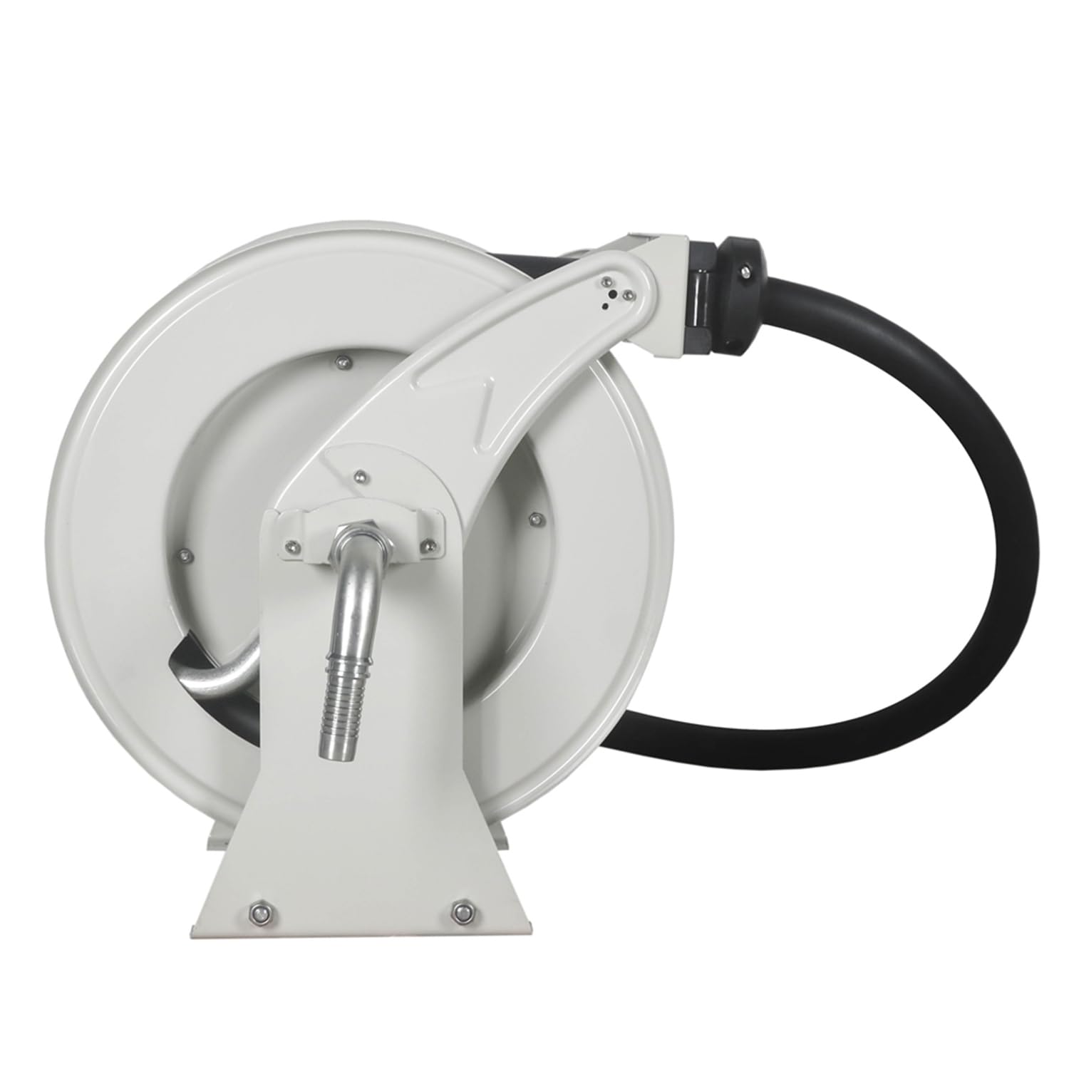 Avvolgitubo da 15 m, per diesel con avvolgimento a molla, tubo in gomma, 25 mm, pressione di esercizio fino a 300 psi/ca. 20 bar