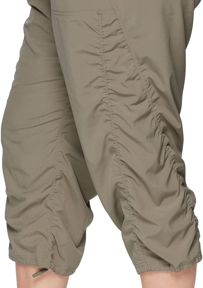 RBX Active Women's Plus Size Fashion Lightweight Woven Body Skimming Drawstring Capri Pant - Image 5