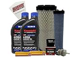 Cyclemax Tune Up Kit 20W-50 with Spark Plugs compatible with Kawasaki 99969-6528 compatible with