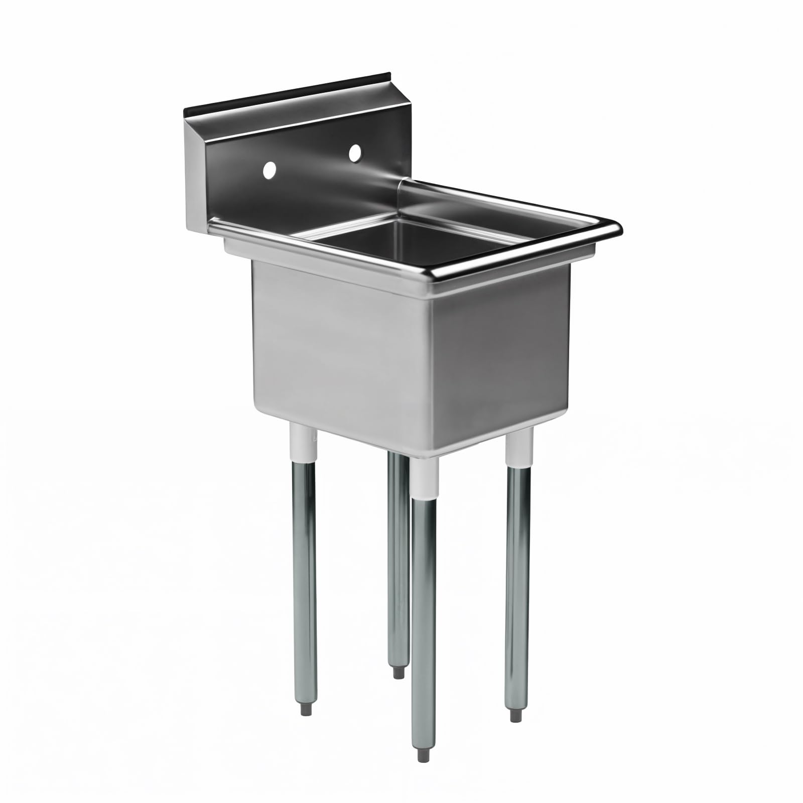 AmGood 20 in. x 22 in. Stainless Steel One Compartment Sink with 14 in. x 16 in. Bowl. NSF