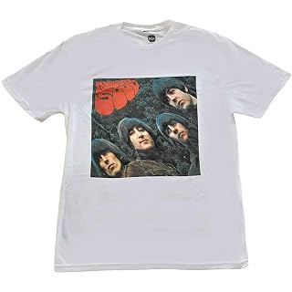 The Beatles Rubber Soul Album Cover officiel T-shirt Hommes unisexe - Les Beatles, Paul McCartney, John Lennon, RIngo Starr, George Harrison
