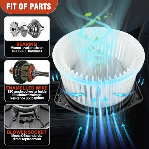 Image of AC Heater Blower Motor with Fan Fit for Subaru Impreza 2.5L 2008-2014,Forester 2001-2013,Replacement for OE# 700206, 72223SA030, 72240FC010