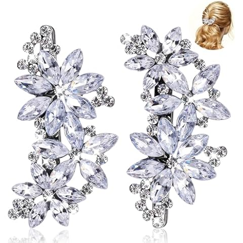 Elegant Silver Hair Barrettes for Weddings Cover