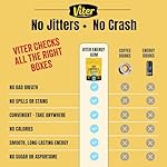 Viter Energy 60mg Caffeine Gum (Peppermint Flavor, 30 Pieces) - Sugar Free, Vitamin B3, B6, B9, B12, Zero Calories, Caffeinated Energy Chews, Nootropic Focus Supplement for Men & Women - Image 2