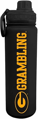 Miniatura 42 de Campus Colors Botella de Agua de Acero Inoxidable NCAA - Tapa de Rosca - 24 oz - Clip de Transporte - Mantiene tus Bebidas Calientes o Frías durante