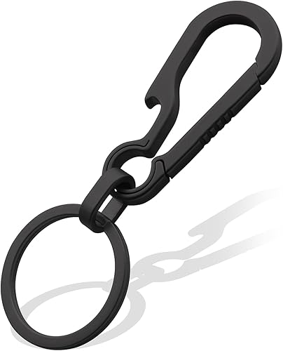 Small Titanium Keychain Clip with Titanium Key Ring, Key Chain Clip Key Holder