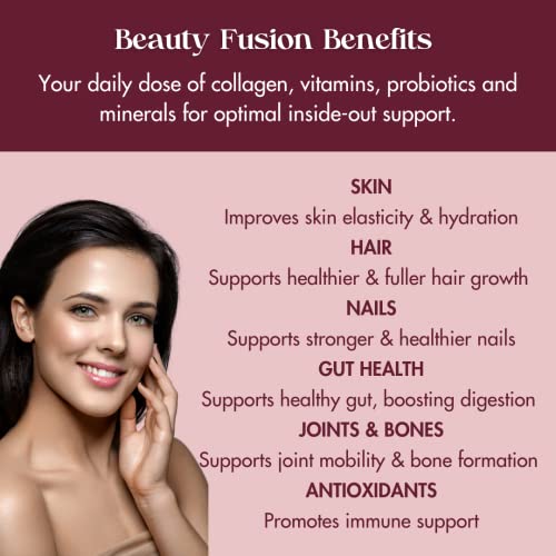 Hydrolyzed Multi Collagen + Hyaluronic Acid, Biotin, Vit C, Zinc, Probiotics, Coq10, Protein | Keto Beauty Supplement Powder For Women | Berry Flavor (7 Single Serve Packets) By Svete #TOP3