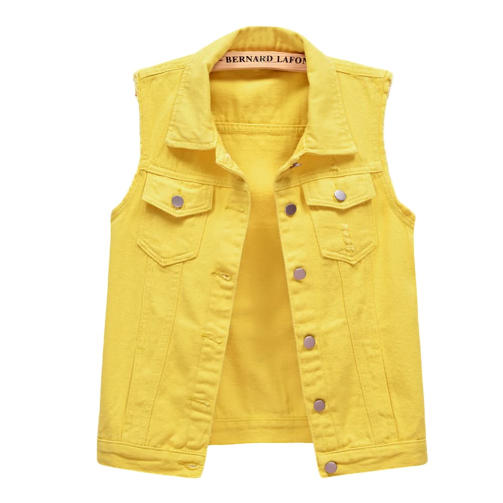 RWGSNB Gilet Jeans Donna, Gilet In Denim Gilet Donna - 8