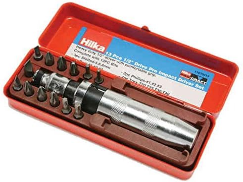 Hilka 11670013 1/2-Inch Pro Craft Impact Driver Set (13-Piece)