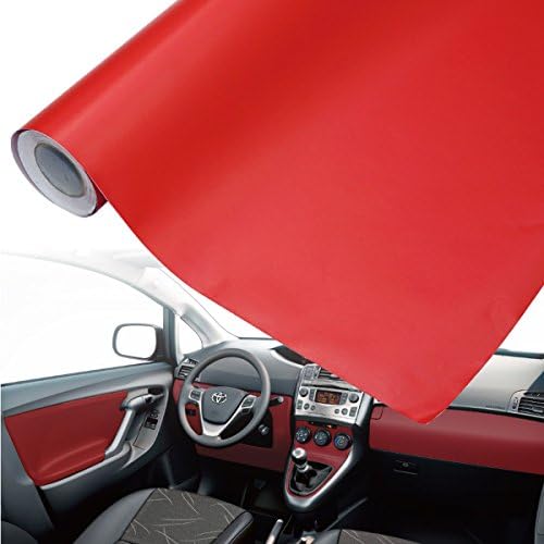 Amazon Co Jp ラッピングシート 車 3d シボ加工調 革張り風 レザー レッド 152cm 100cm ラッピングフィルム 赤 内装 外装 車 バイク
