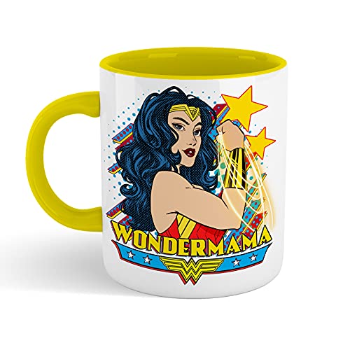 Taza WonderMAMA DIA DE LA MADRE Wonder Woman 1984 DC Comics Liga de la Justicia - Taza cerámica...