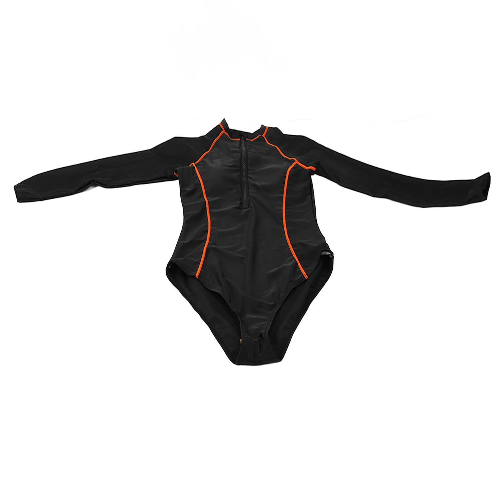 Costume Intero da Donna a Maniche Lunghe con Eccellente Elasticità, Chiusura con Cerniera per Uso in Spiaggia e in Piscina