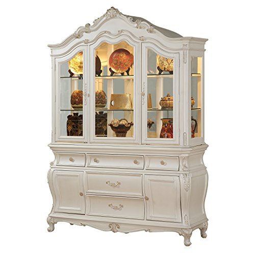 ACME-Chantelle-Hutch-Buffet-Pearl-White ACME Chantelle Hutch Buffet Pearl White