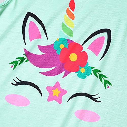 Image of QPANCY Nightgown for Girls Princess Nightdress Cotton Sleepwear Pajamas Dress